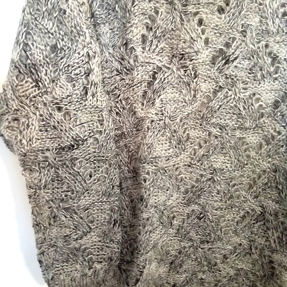 Marled Pointelle Knit Batwing Sweater - Picture 12 of 13